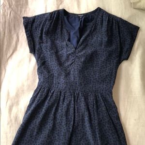 A line blue madewell dress